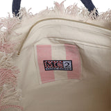 Borsa Vanity regular in canvas a righe VANI001 02626L MC2 SAINT BARTH 