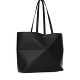 Borsa Tote Puzzle Fold media in pelle di vitello A779PEWX04 1100 LOEWE 