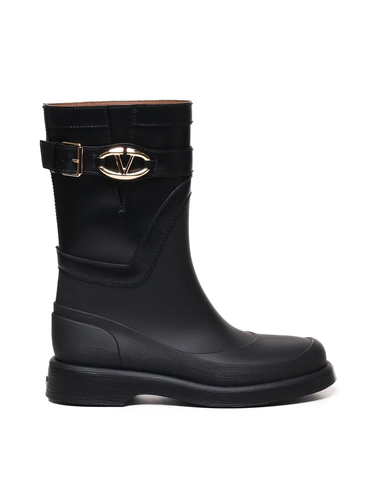 Stivali in pelle Vlogo The bold edition rainboots 5W2S0JU8 HEX0NO VALENTINO GARAVANI 