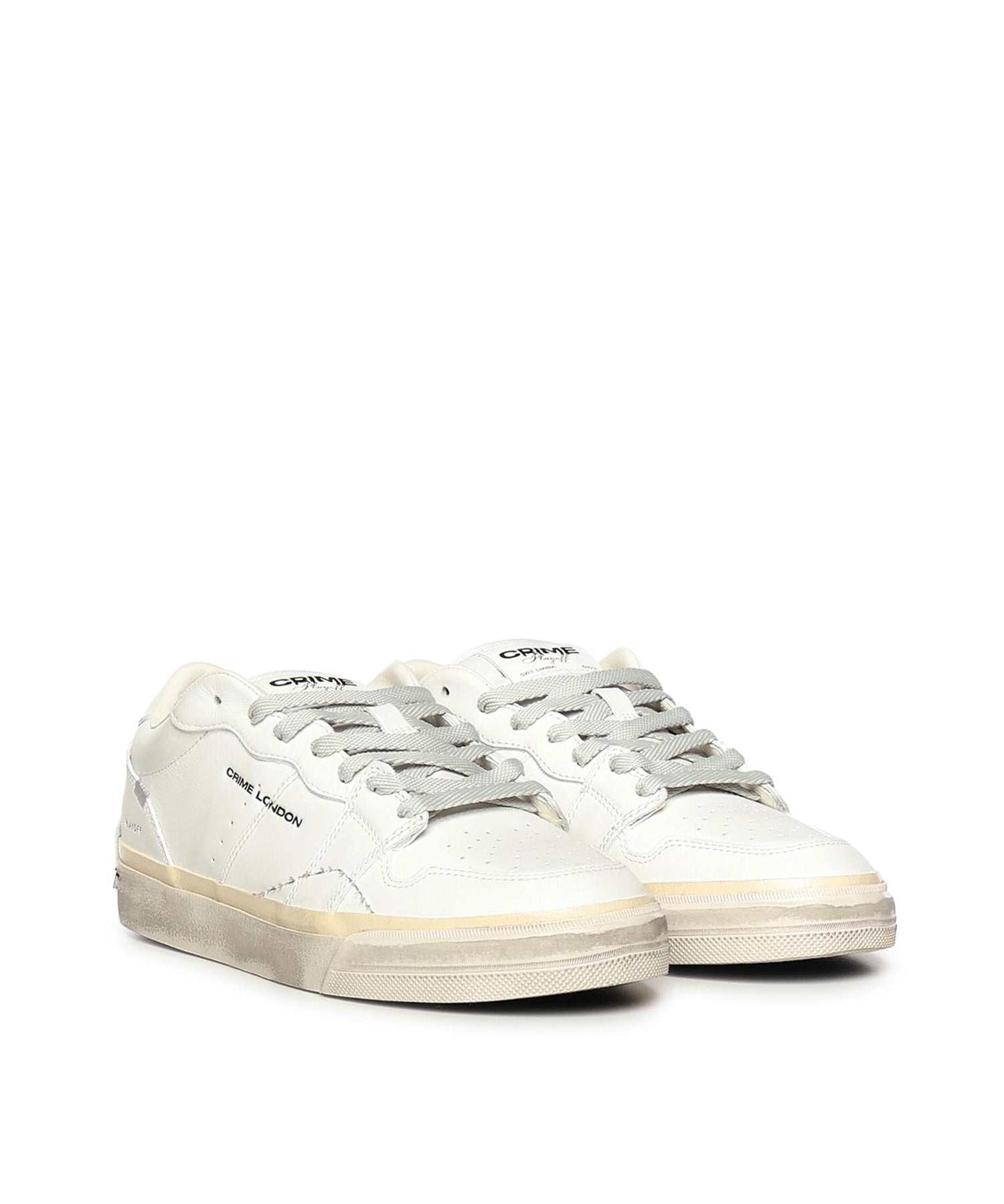 Sneaker Playoff in pelle<BR/> 19500PP8B WHITE CRIME LONDON 