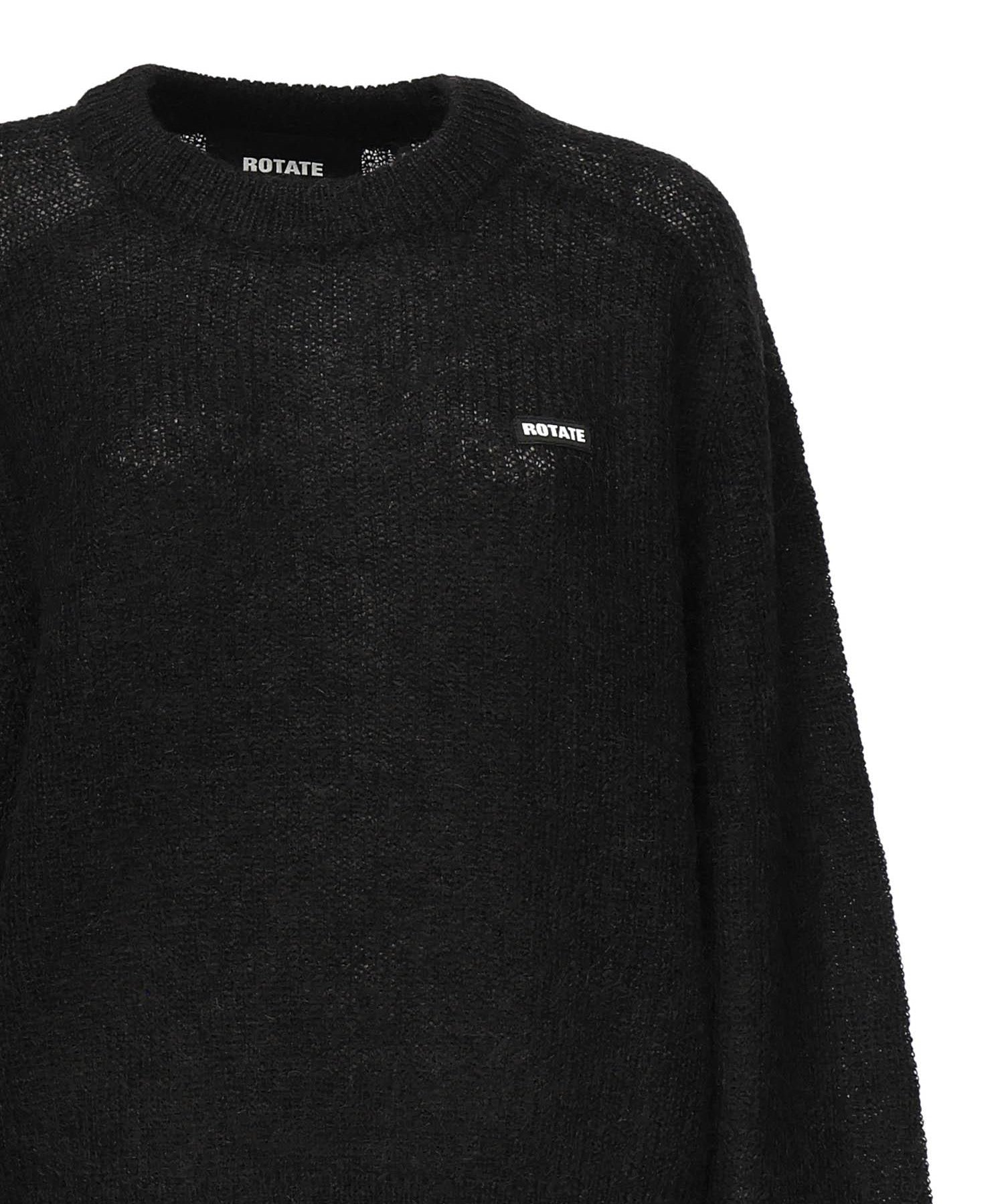 Maglione con logo lettering 114565 100 ROTATE 