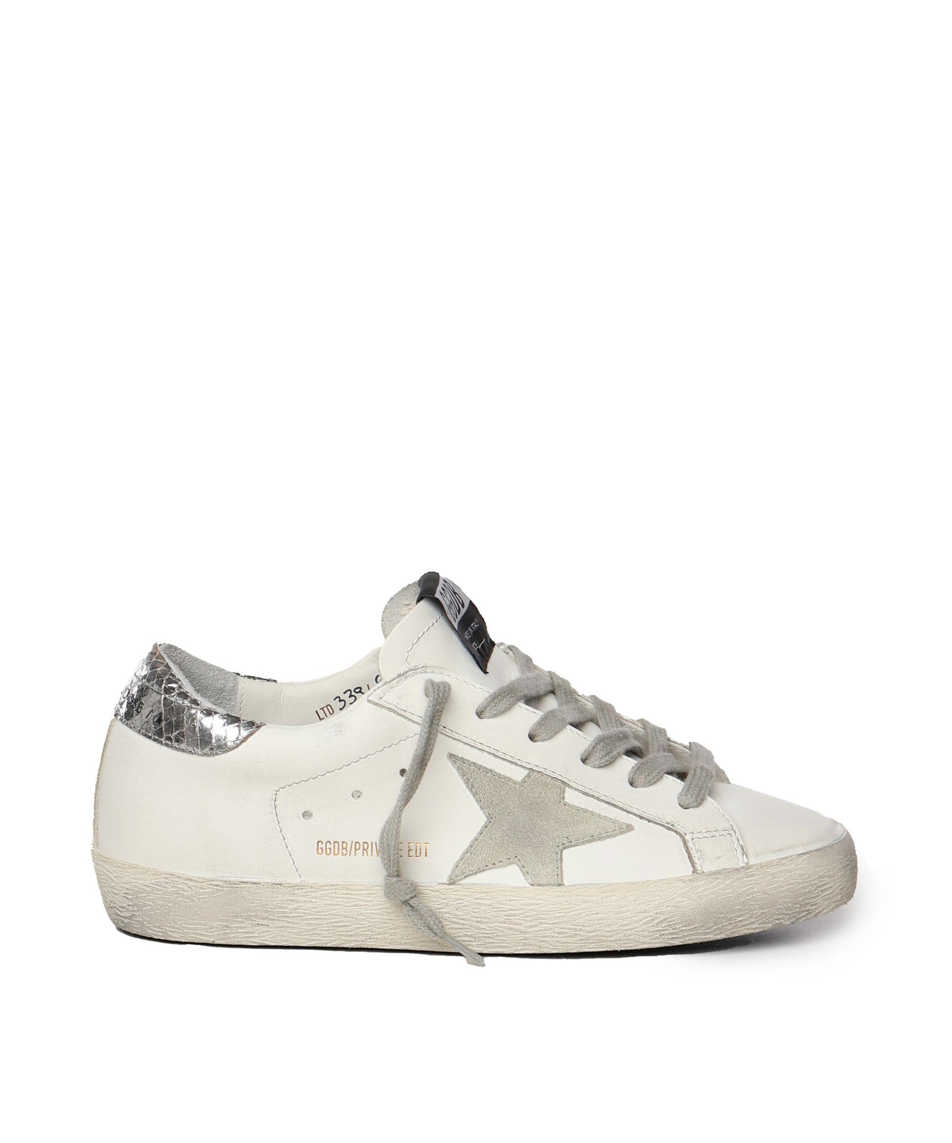 Sneakers Superstarcon effetto vissuto GWF00101 F00086110417 GOLDEN GOOSE 