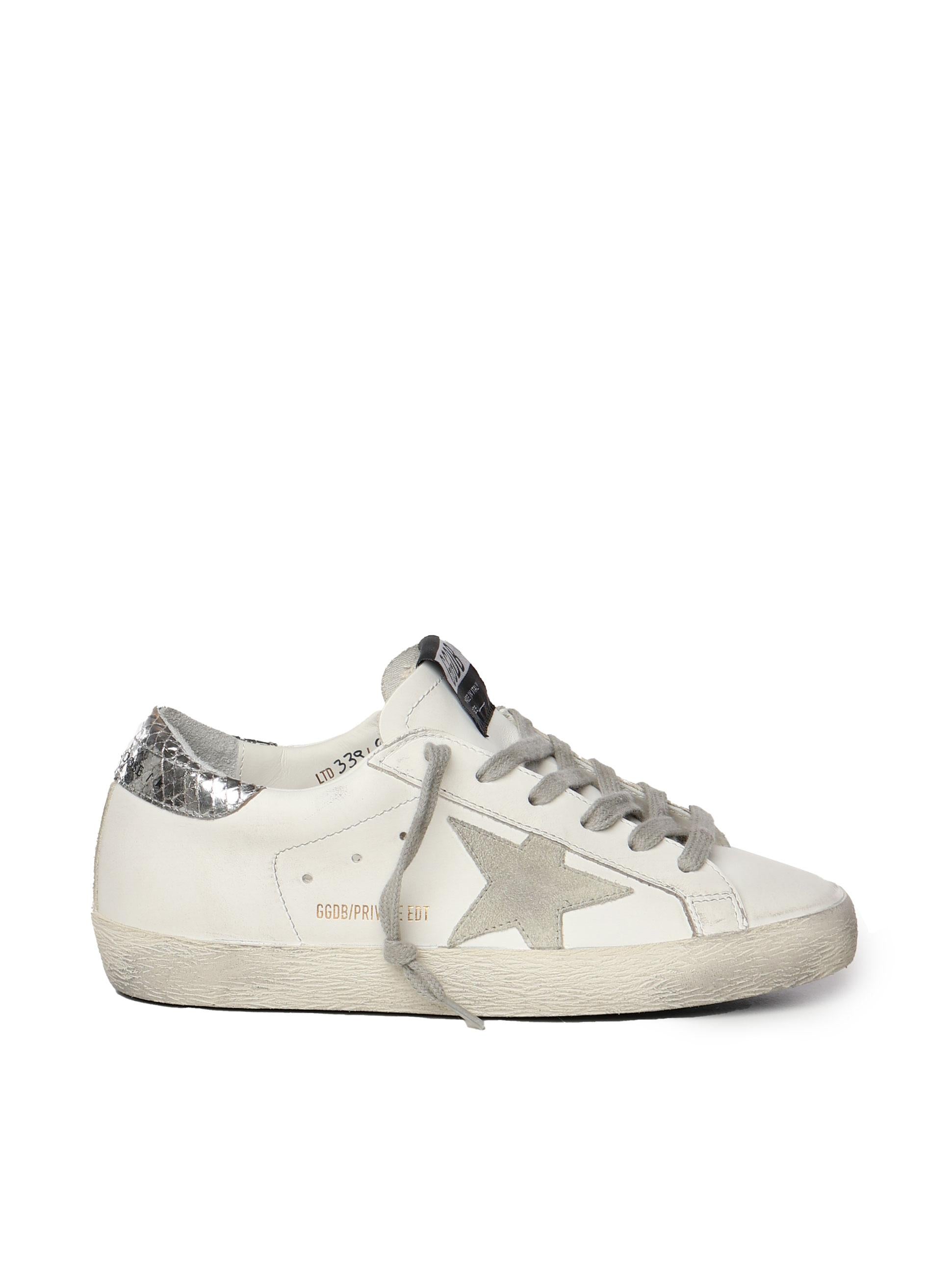 Sneakers Superstarcon effetto vissuto GWF00101 F00086110417 GOLDEN GOOSE 
