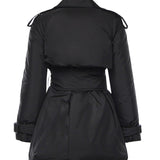 Cappotto imbottito Berryhill con cintura 8114470 A1189 BURBERRY 