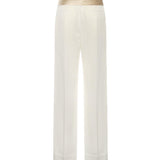 Pantaloni in cotone e lino con fiocco 7B3RB6F4 8T1A03 VALENTINO GARAVANI 