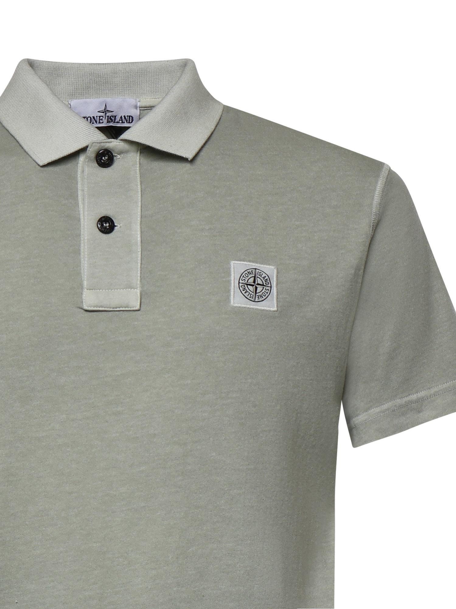 Polo con patch Compass in jersey L1S152200013 S0057V0155 STONE ISLAND 