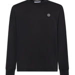 T-shirt a manica lunga con patch Compass in jersey di cotone L1S152100031 S0013V0029 STONE ISLAND 