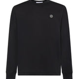 T-shirt a manica lunga con patch Compass in jersey di cotone L1S152100031 S0013V0029 STONE ISLAND 
