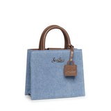 Borsa Shop Mini in denim e pelle SHBM0002 00009L MC2 SAINT BARTH 
