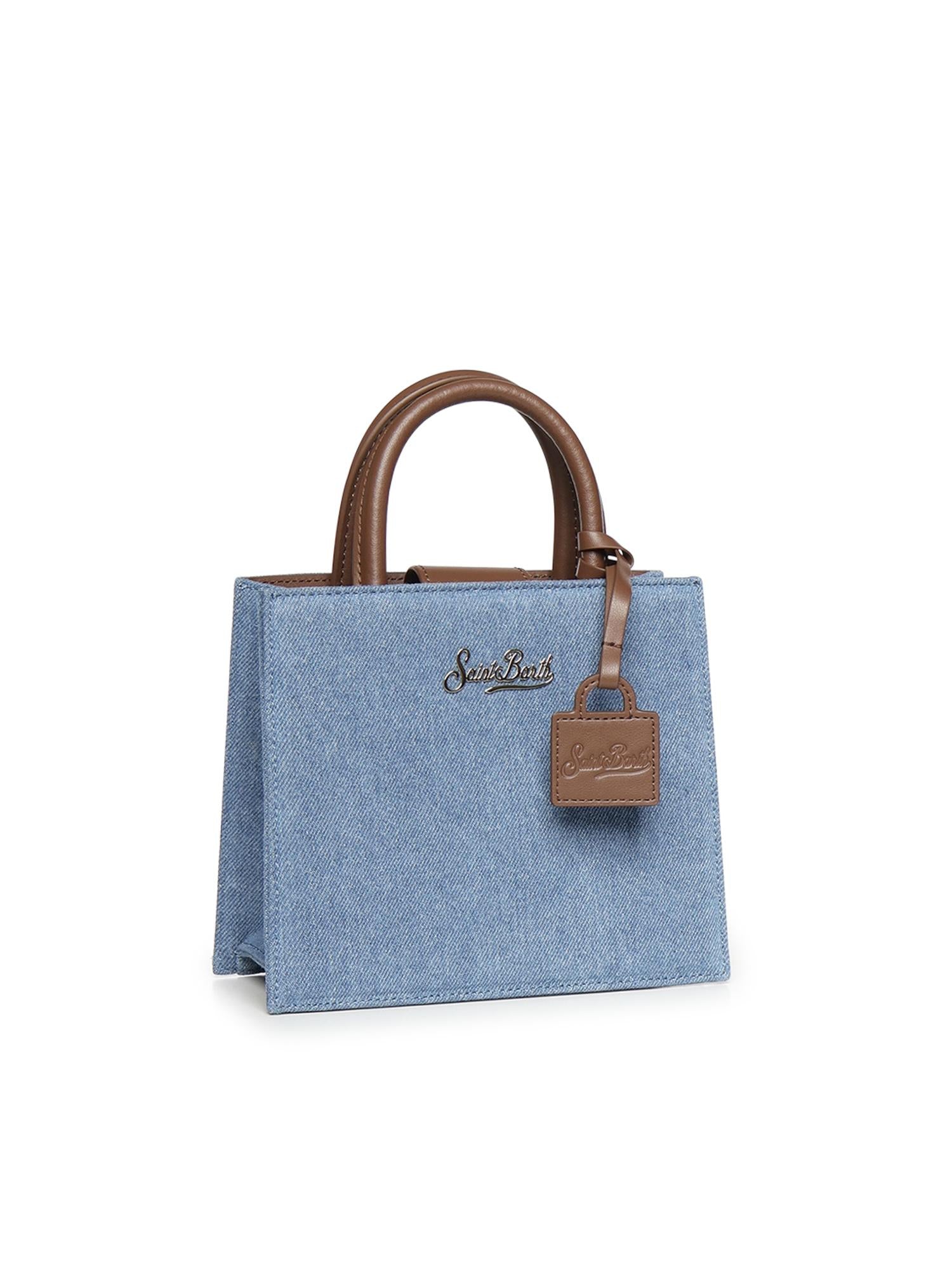Borsa Shop Mini in denim e pelle SHBM0002 00009L MC2 SAINT BARTH 