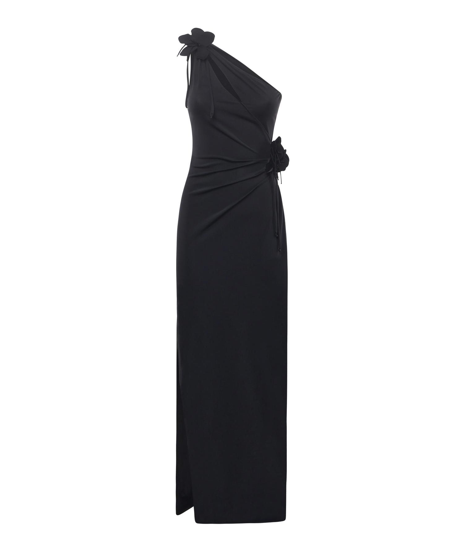 Abito lungo asimmetrico in jersey COPR213F5021 BLACK COPERNI 