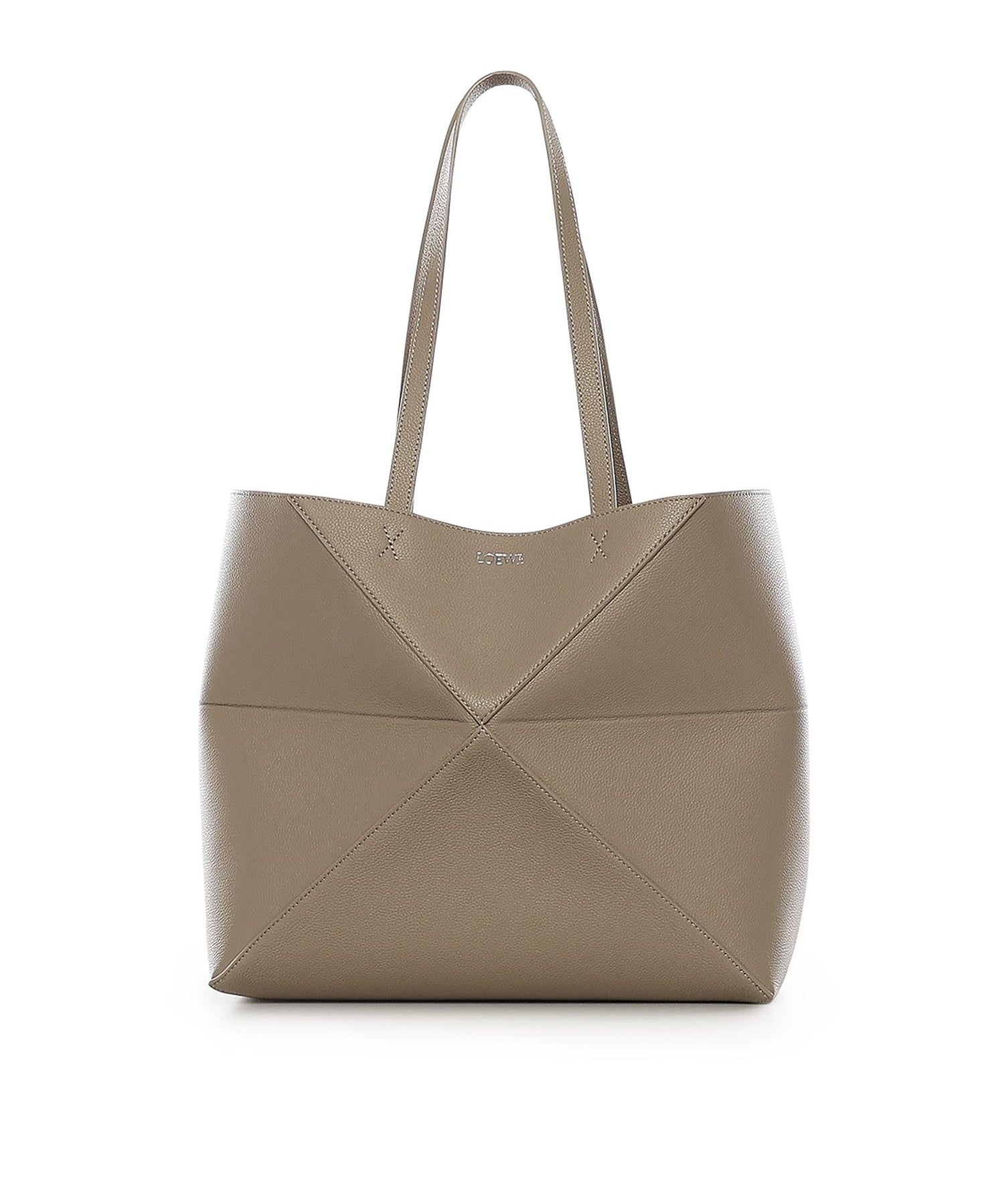 Borsa Tote Puzzle Fold media in pelle di vitello A779PEWX04 5541 LOEWE 