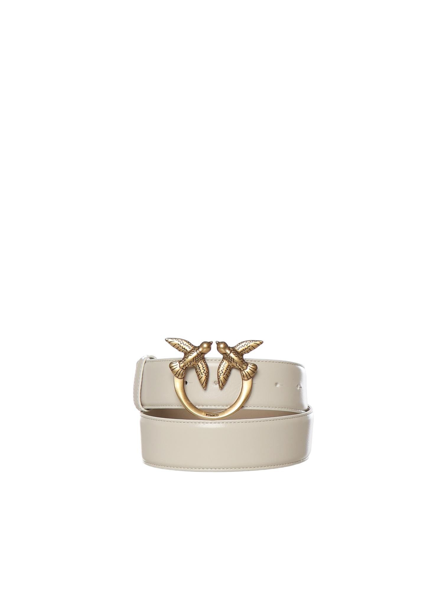 Cintura in pelle con logo 100120 A31JYB4Q PINKO 