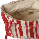 Borsa shopping con logo 73BS9MV02R ILENEROSSO/MULTICOLOR V° 73 