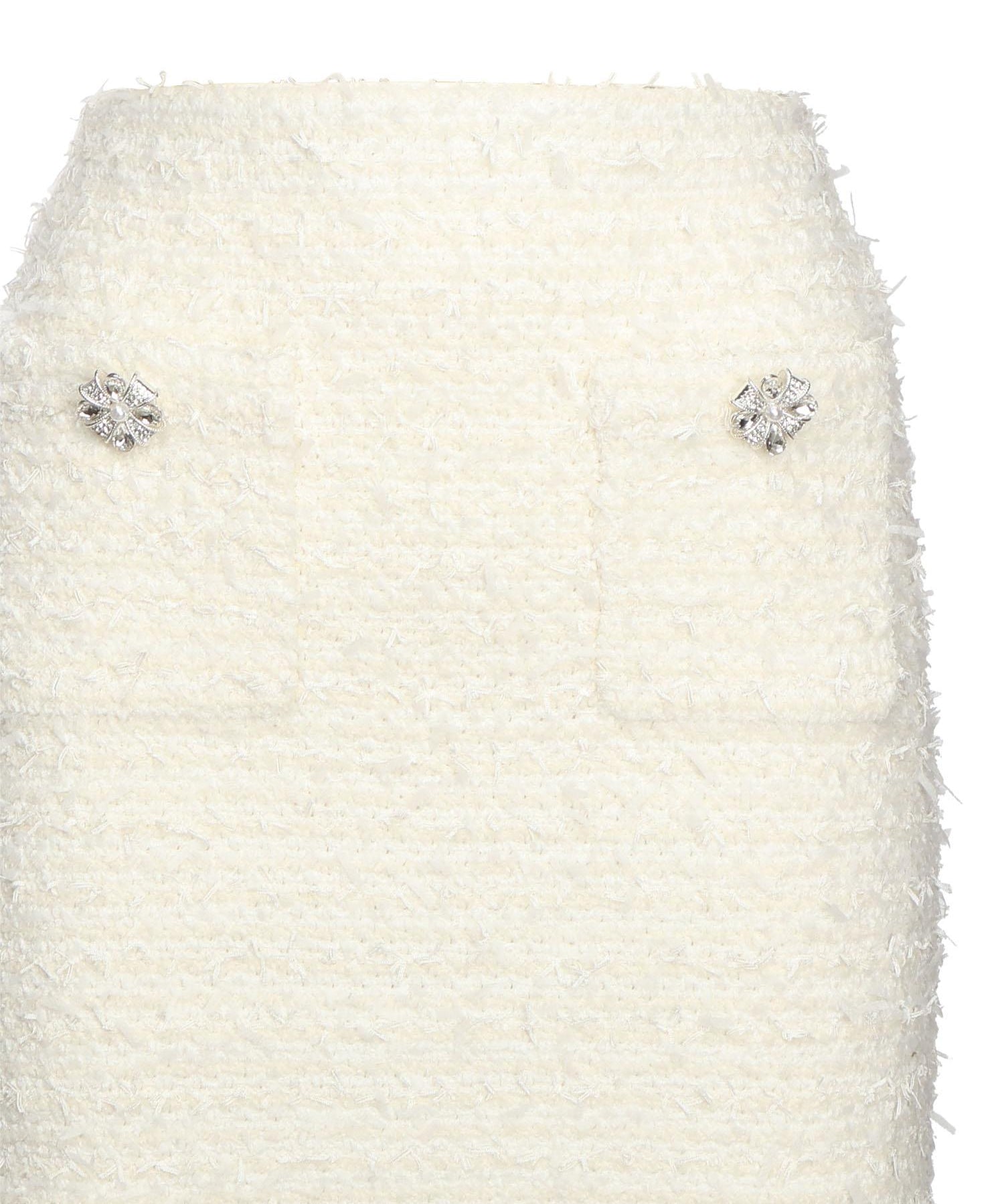 Minigonna in maglia bouclé<BR/> AW25028SK C SELF-PORTRAIT 