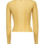 Maglia costine aperta con laccetti 104771 A1NDC43 PINKO 