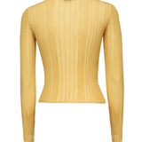 Maglia costine aperta con laccetti 104771 A1NDC43 PINKO 