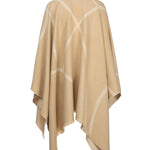 Mantella in lana con logo 2526546037600 002 MM Max Mara 