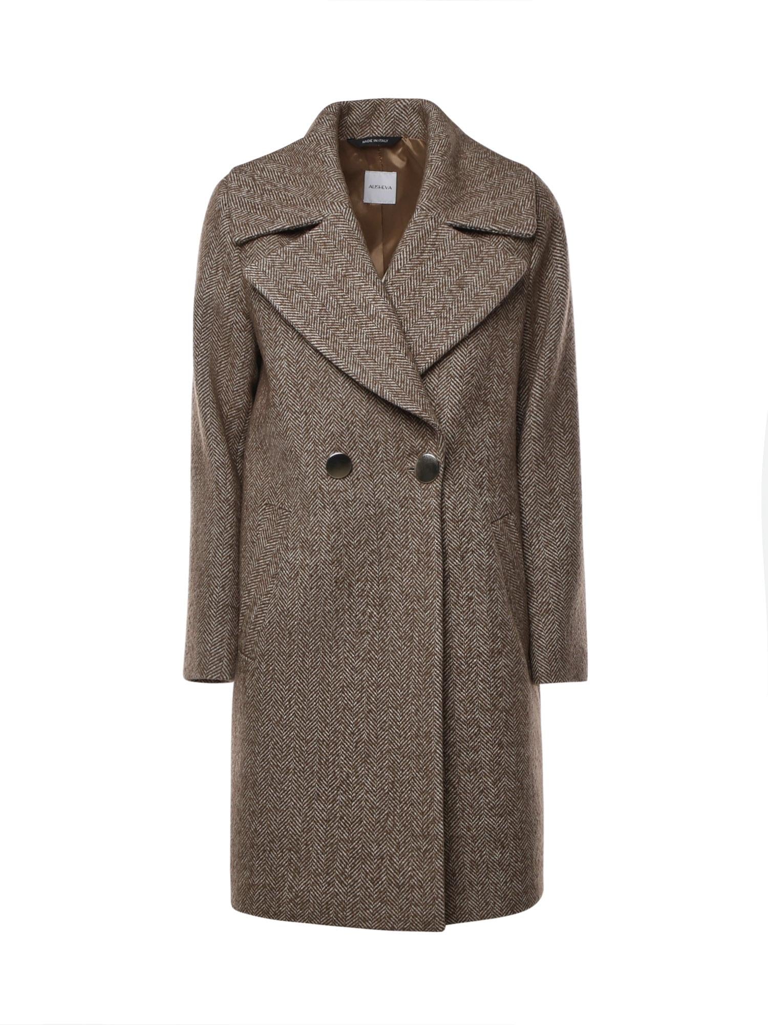 Cappotto Pesca in lana e cashmere 26AL203 CAFFE ALISHEVA 