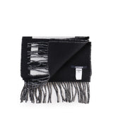Sciarpa con frange e logo ACU00435AOT4001 990 JACQUEMUS 