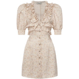 Mini abito in jacquard di seta stampata FABX4297F4670 1682 ALESSANDRA RICH 