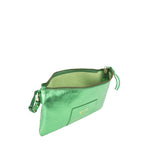 Borsa a tracolla in pelle con logo 73BP9VT03 LOLLI POPPOP GREEN V° 73 