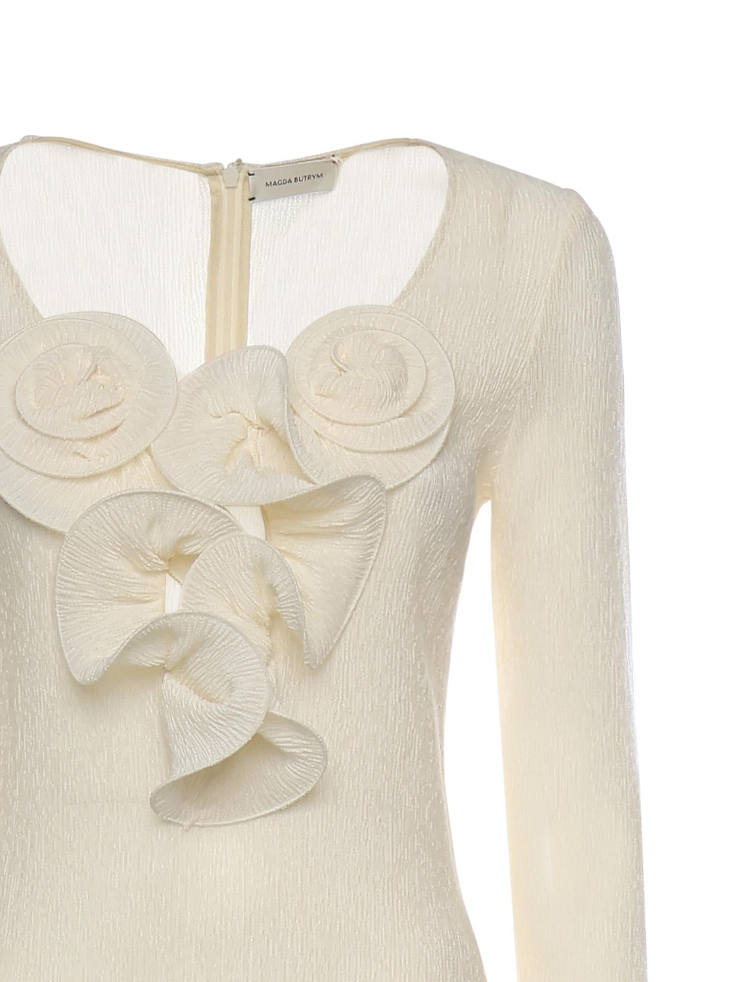 Vestito midi con applicazioni floreali 122523  MAGDA BUTRYM 