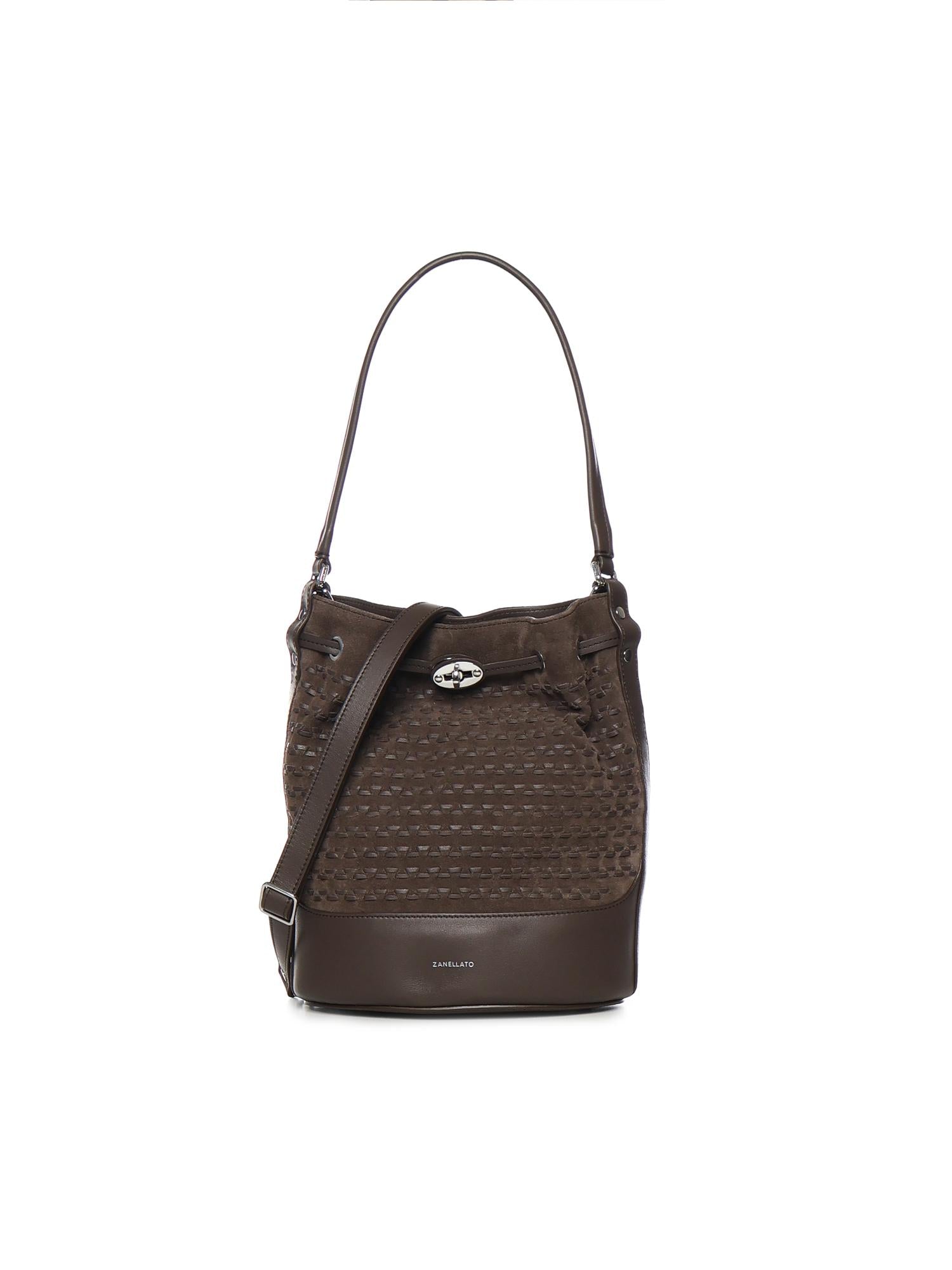 Secchiello Monda' Musiva in suede 068980 2220000Z0202 ZANELLATO 