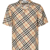Camicia Check in seta 8091202 B9368 BURBERRY 