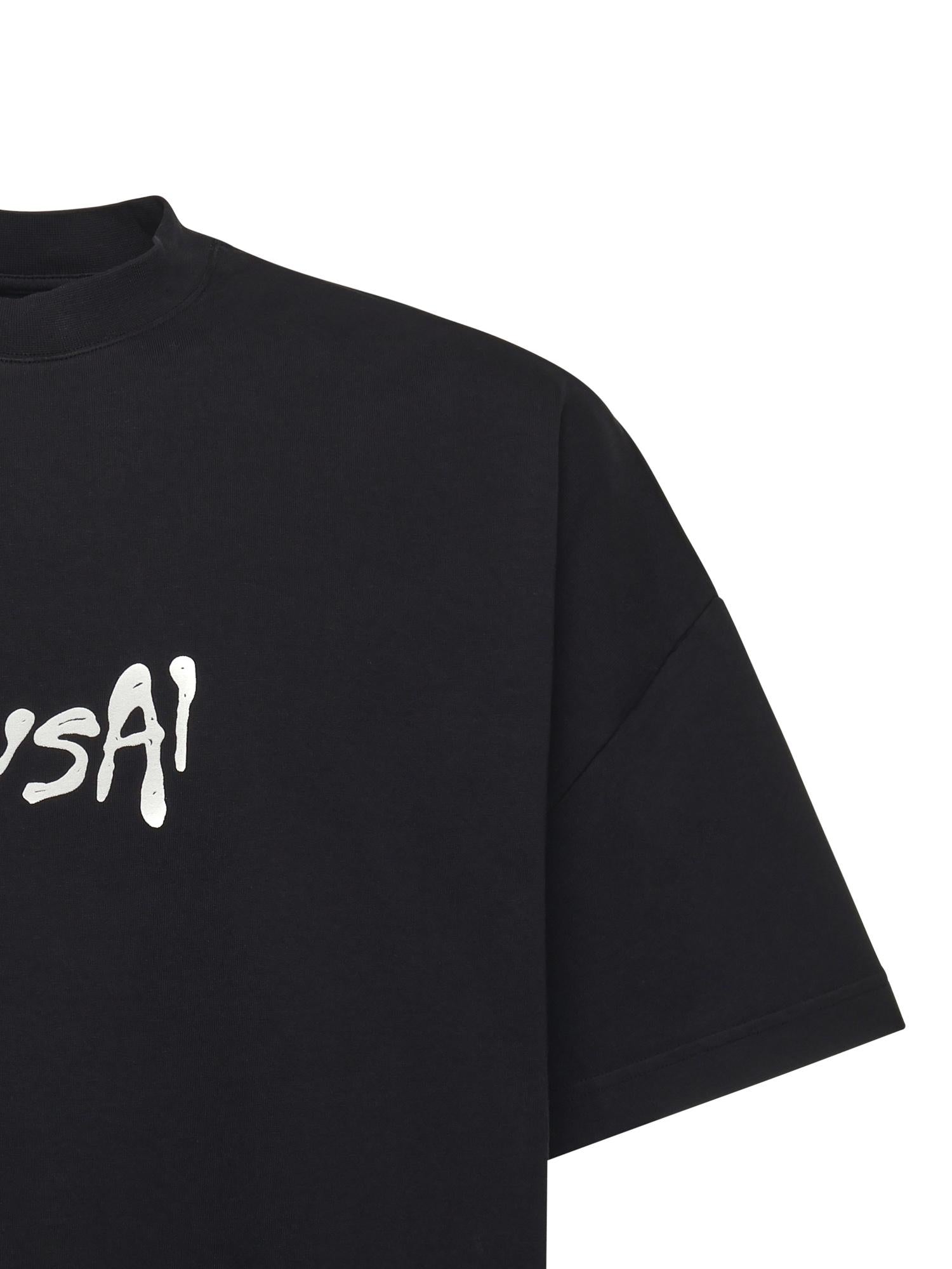 T-shirt in cotone con logo TS002002 BLK BONSAI 