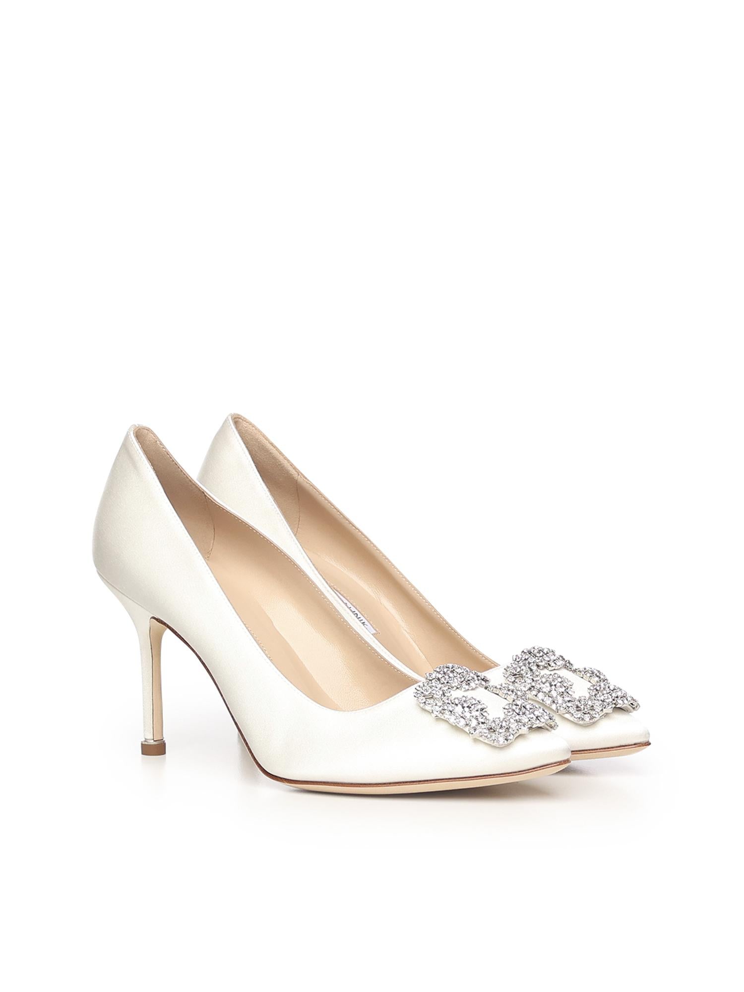 Décolleté Hangisi in raso 9XX0317 1309 MANOLO BLAHNIK 