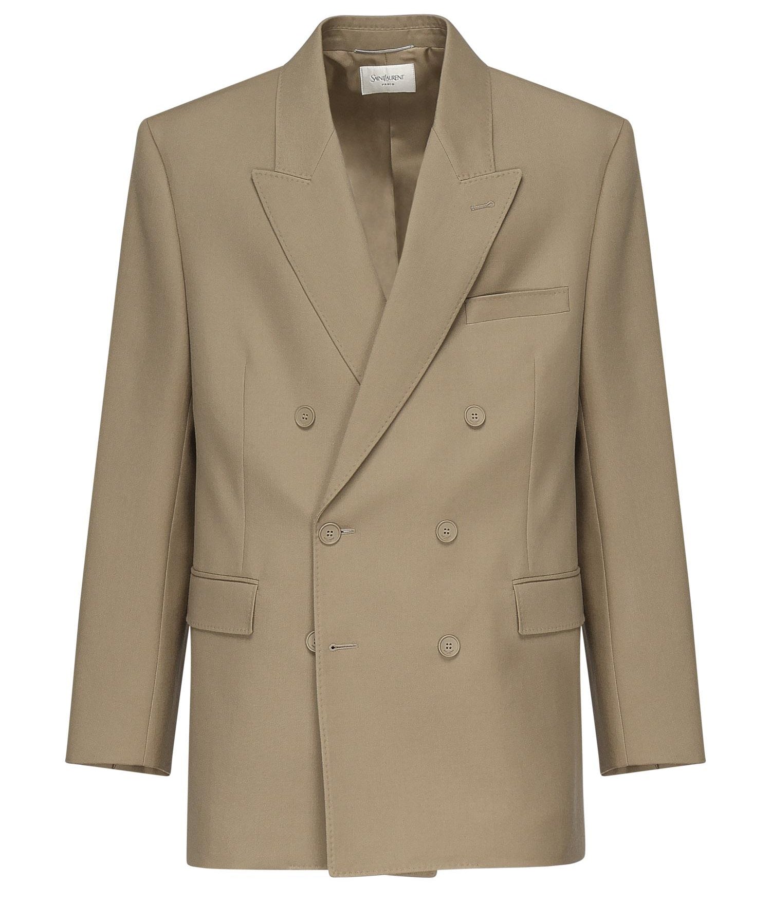 Giacca doppiopetto in lana 816394 Y405W7557 SAINT LAURENT 