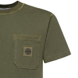 T-shirt con patch Compass L1S152100032 S0057V015G STONE ISLAND 