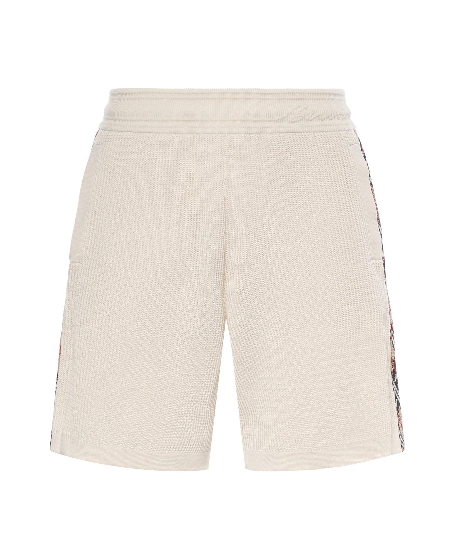 Shorts in cotone con finiture Check 8122350 C5121 BURBERRY 