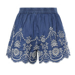 Short Amani in chambray con ricamo AMN0001 00473L MC2 SAINT BARTH 