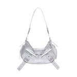 Borsa a spalla y2k001 in pelle FBBP70001MET -ARGENTO/NICKEL BIASIA 