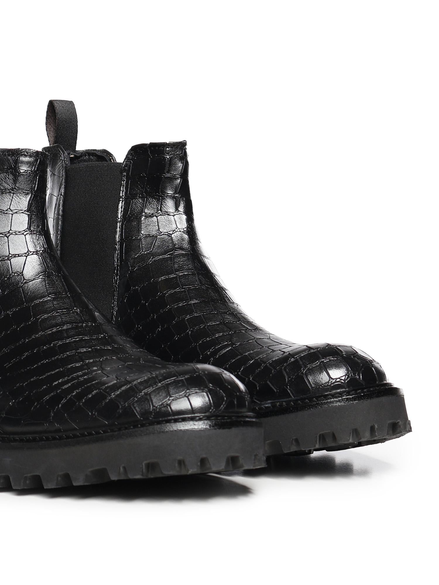 Stivaletto Don in pelle DON VITELLOBLACK GIULIANO GALIANO 