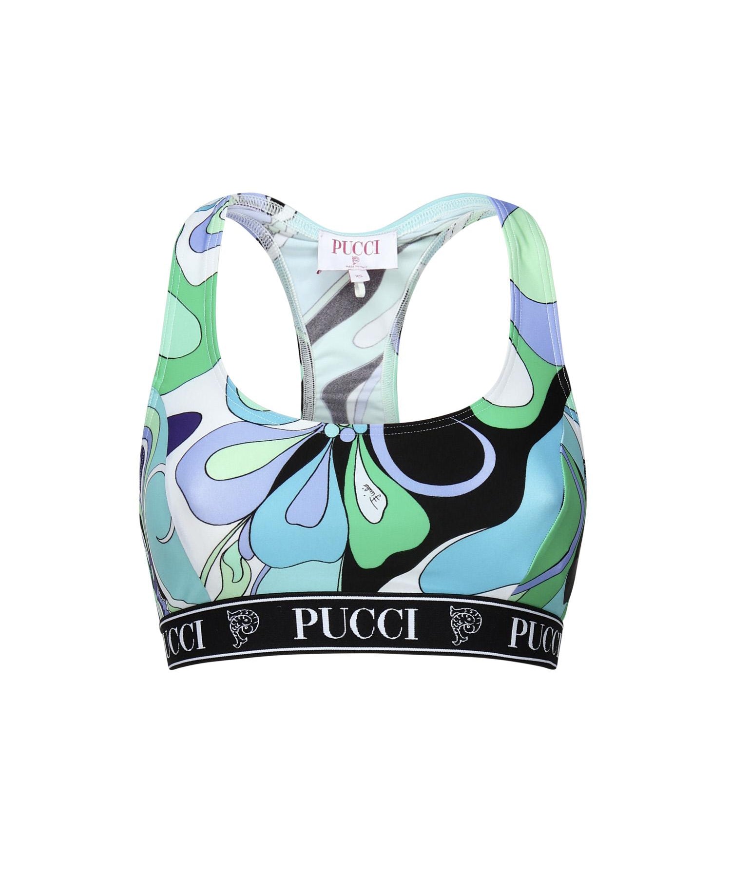 Crop top stampa orchidee 5HTP56 5H735025 PUCCI 