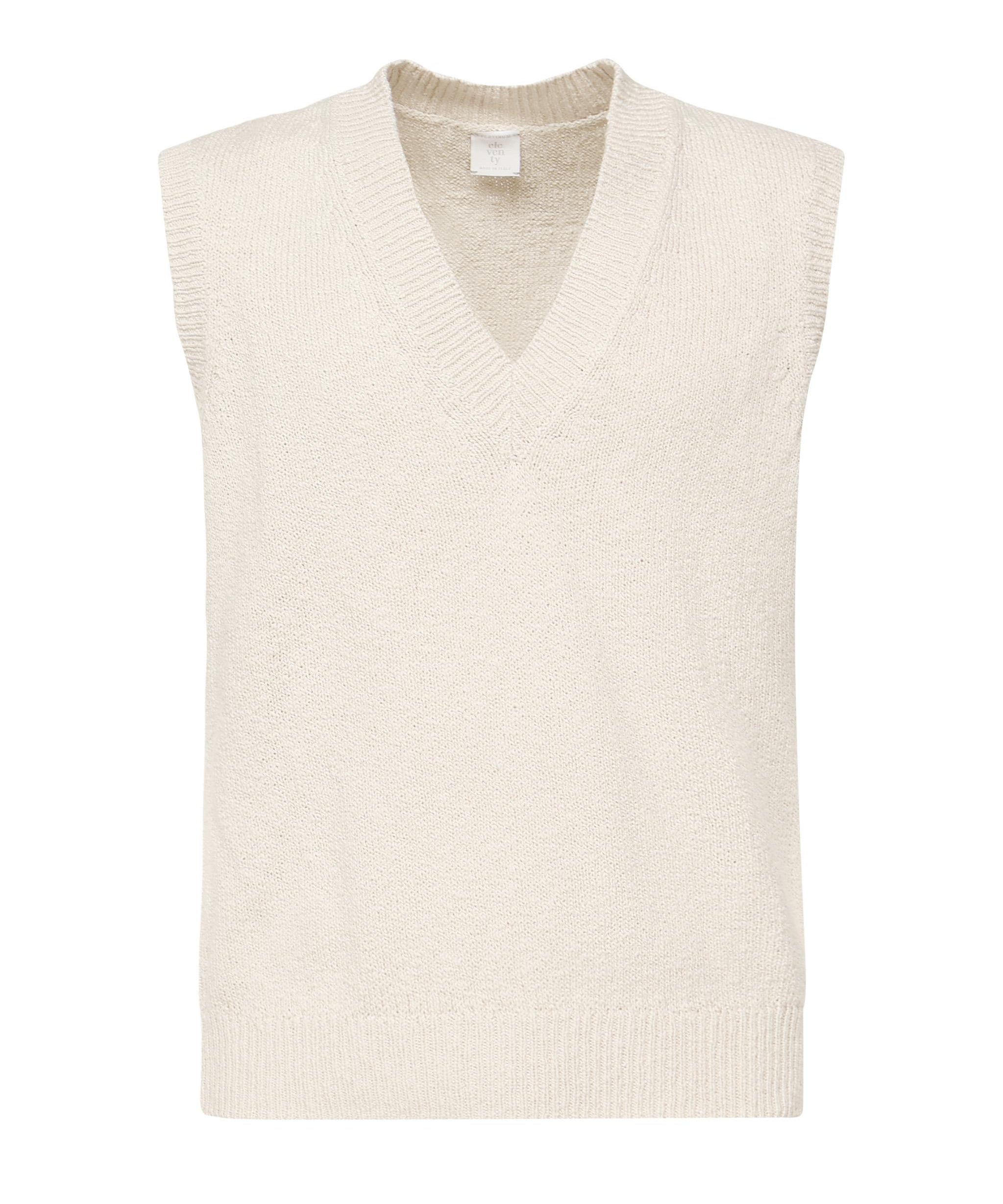 Maglia smanicata in cotone K76MAGK02MAG0K002 02 ELEVENTY 
