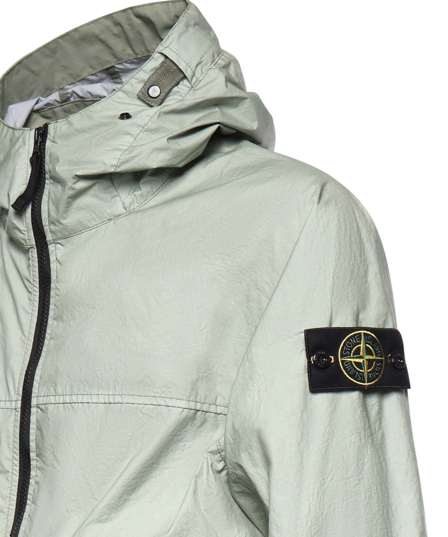Giacca con cappuccio in nylon con logo L1S154100004 S0A21V0055 STONE ISLAND 