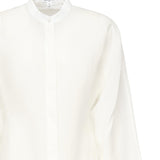 Camicia arrotondata in misto lino AA9C0988W069B 000 ALAIA 