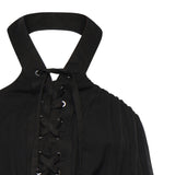 Top con lacci e dettagli texani 106944 A3AXZ99 PINKO 