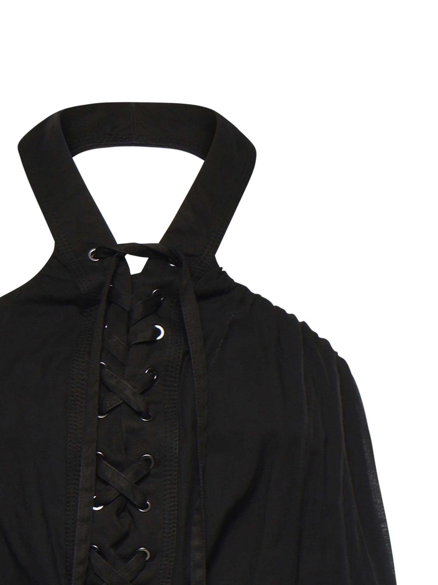Top con lacci e dettagli texani 106944 A3AXZ99 PINKO 