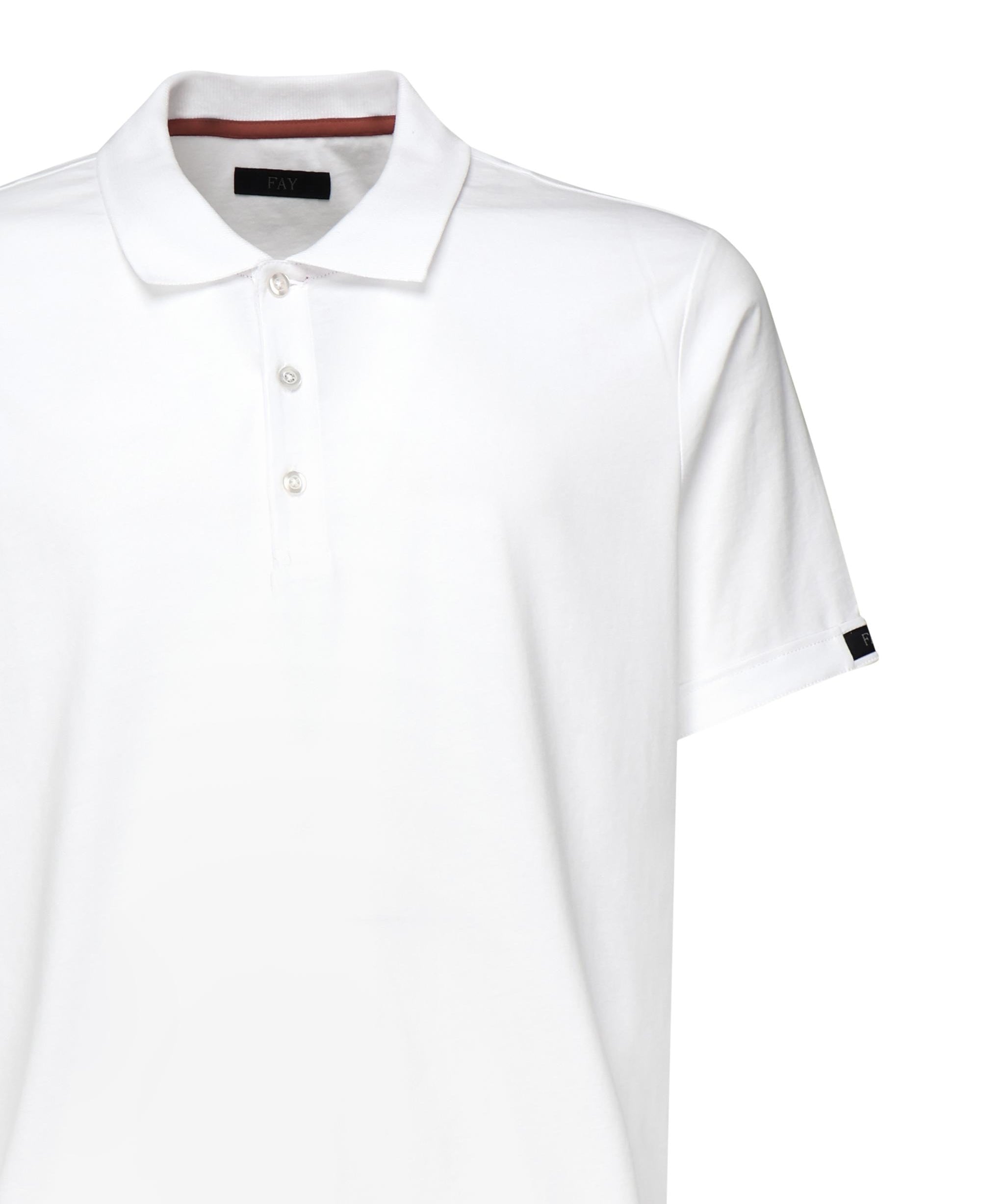 Polo in cotone con logo NPMB2501340UCX B001 FAY 