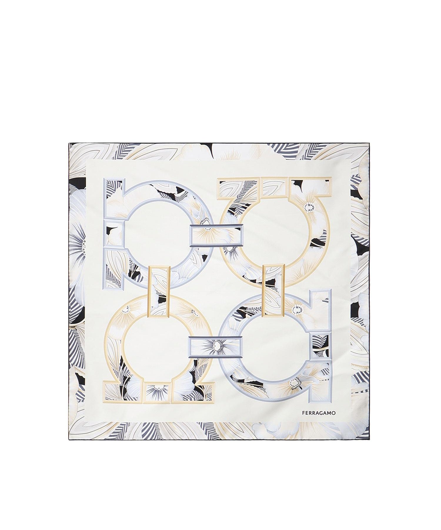 Foulard in seta con stampa 310230 790113002 FERRAGAMO 