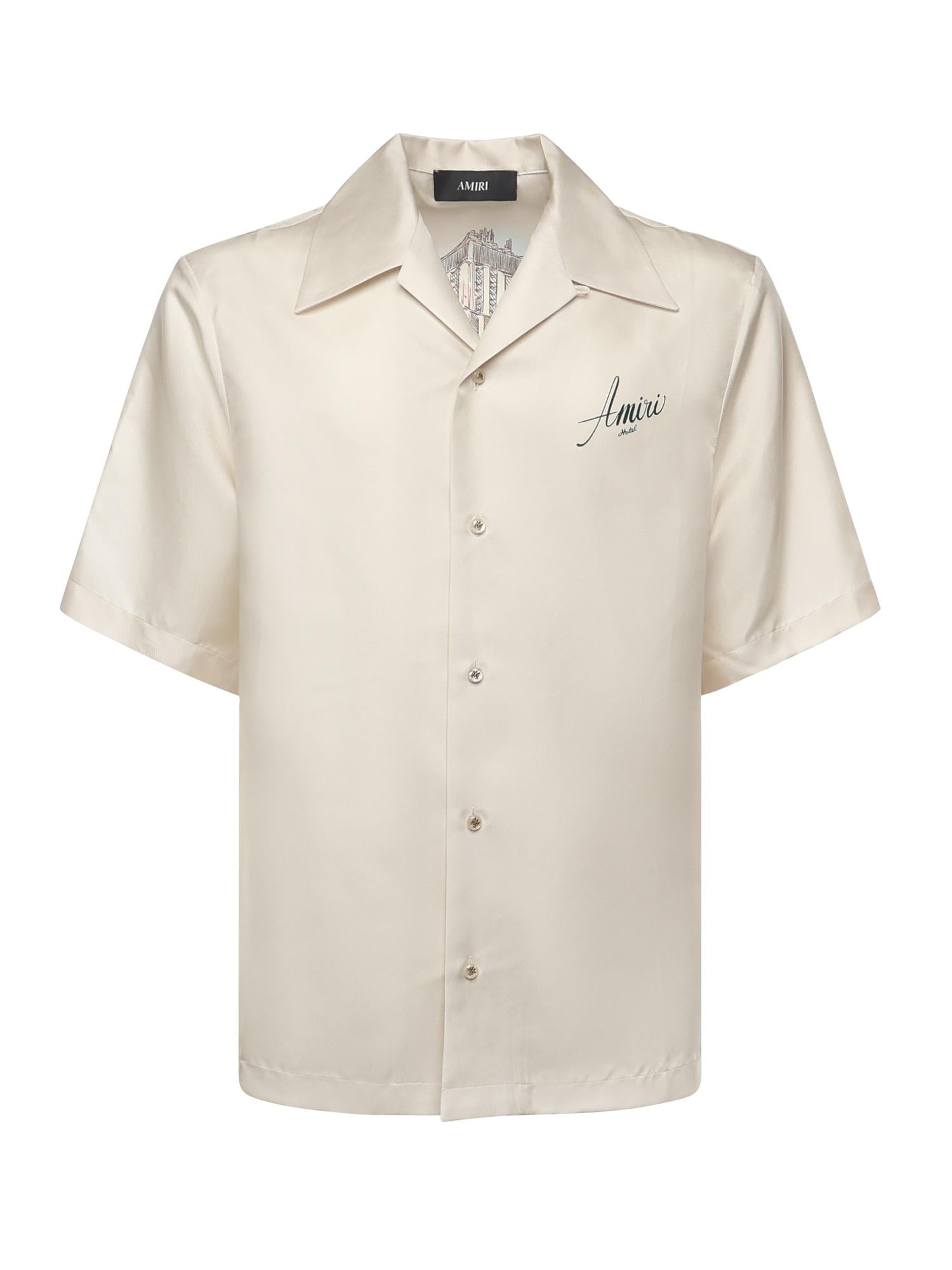 Camicia Bowling hotel in seta AMSTCA1206 271 AMIRI 