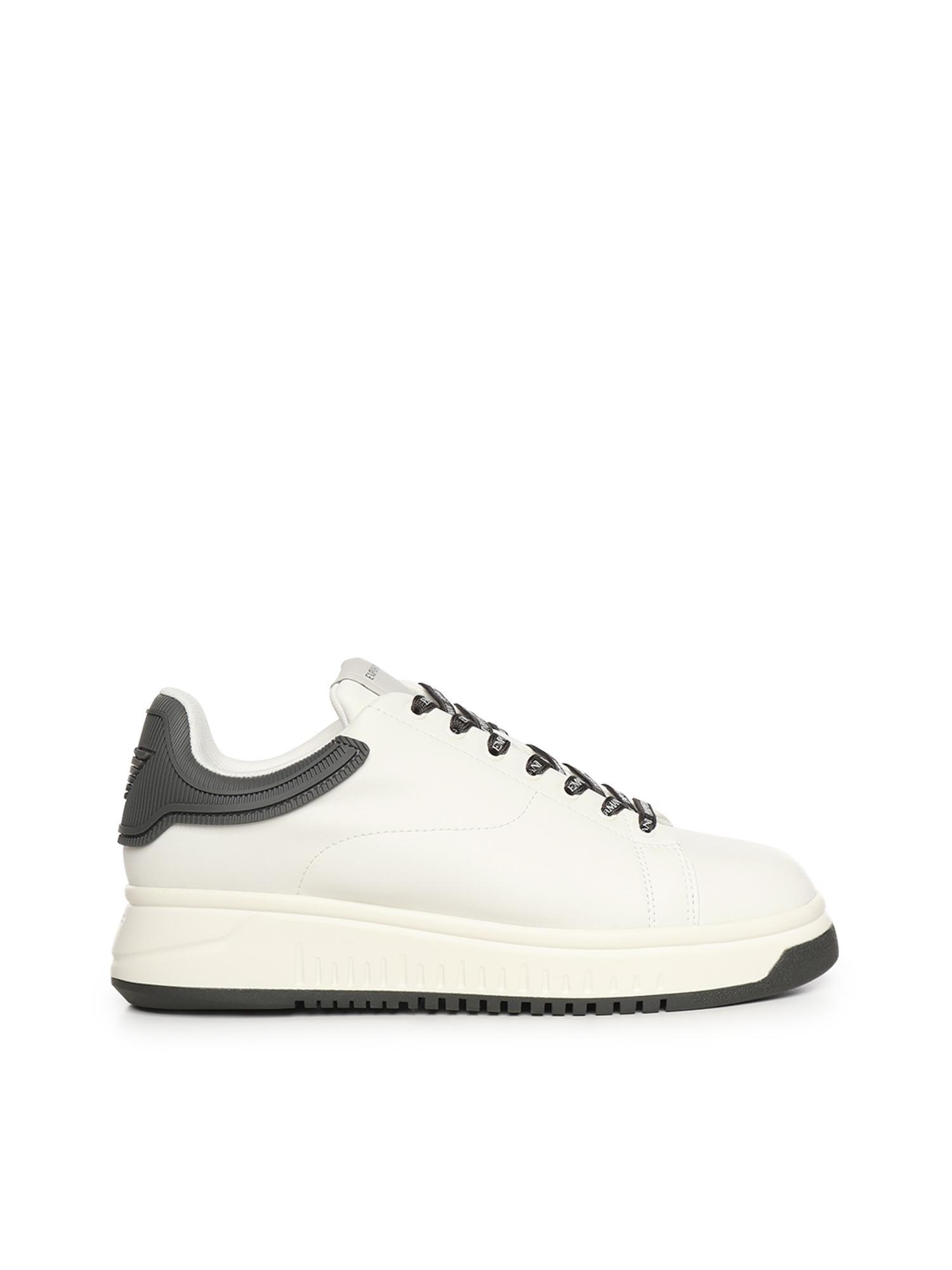 Sneakers in pelle con logo EM003663 AF18212M0364 EMPORIO ARMANI 
