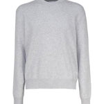 Maglia in cashmere con toppe in pelle intrecciata 772376 V2MM01180 BOTTEGA VENETA 