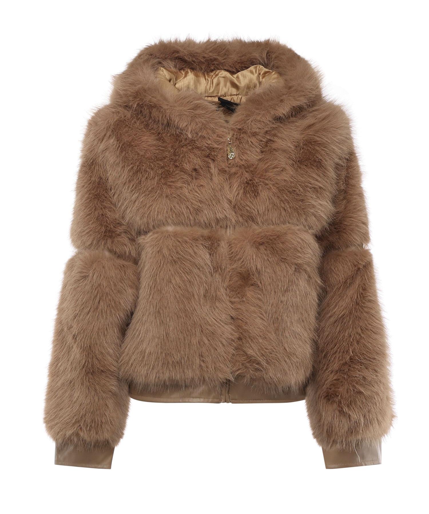 Pelliccia penny con cappuccio 73C19EX02 PENNYNATURALE V° 73 