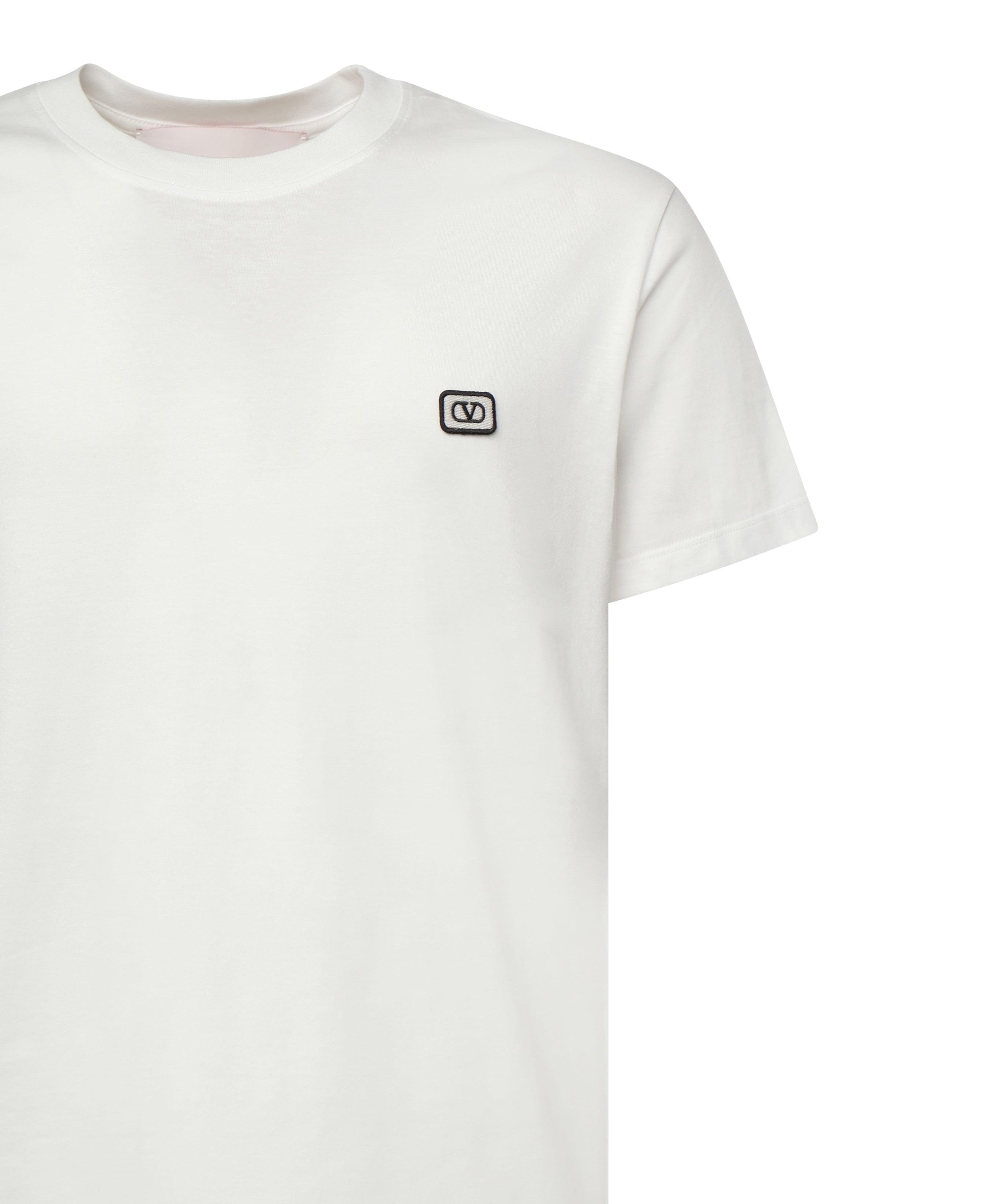 T-Shirt in cotone con patch VLogo 6V3MG10V AQ8A03 VALENTINO GARAVANI 